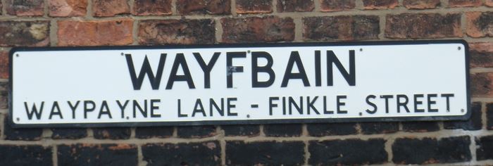 WAYFBAIN street name sign