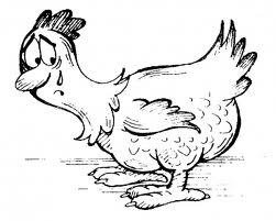 sad chicken