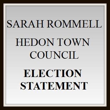 sarah rommell election statement in place of photo