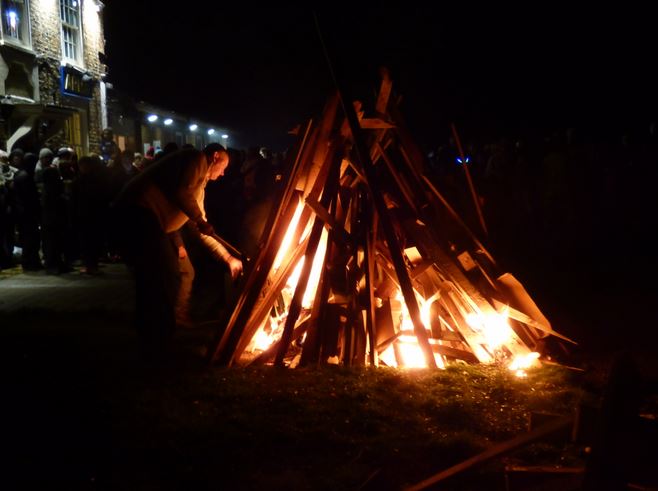 landlord mark hawksworth lights the haven bonfire