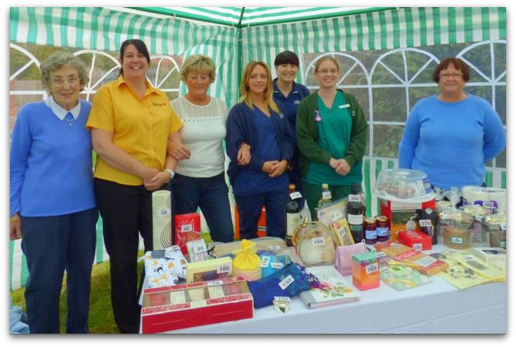 previous haven vets fund raising stall for macmillan cancer care