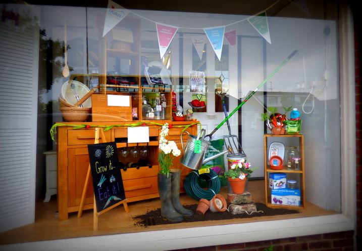johnsons window display