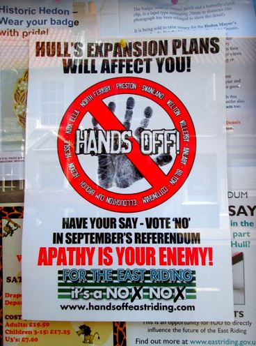 hands off poster