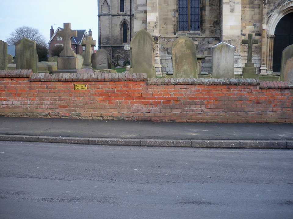 church lane parking sign