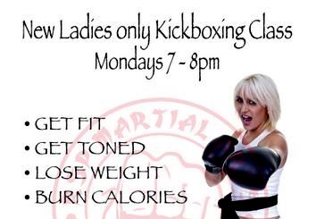 ladies kickboxing class1