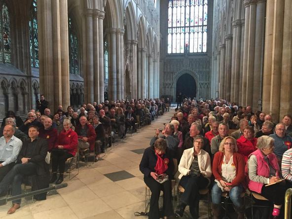 beverley minster hustings crowd g stuart