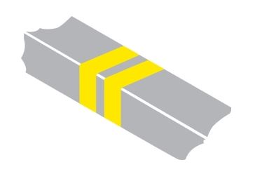 double yellow bars