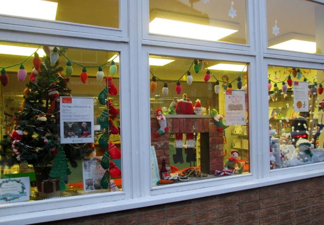 hedon library window display