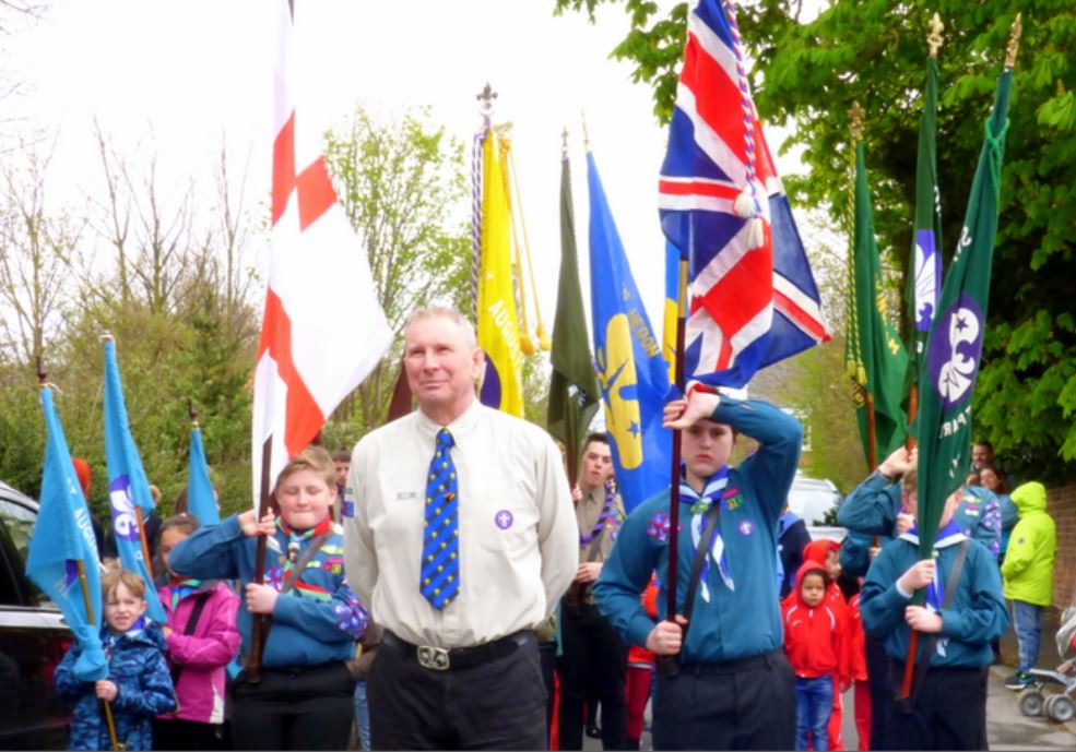 scouts guides parade front