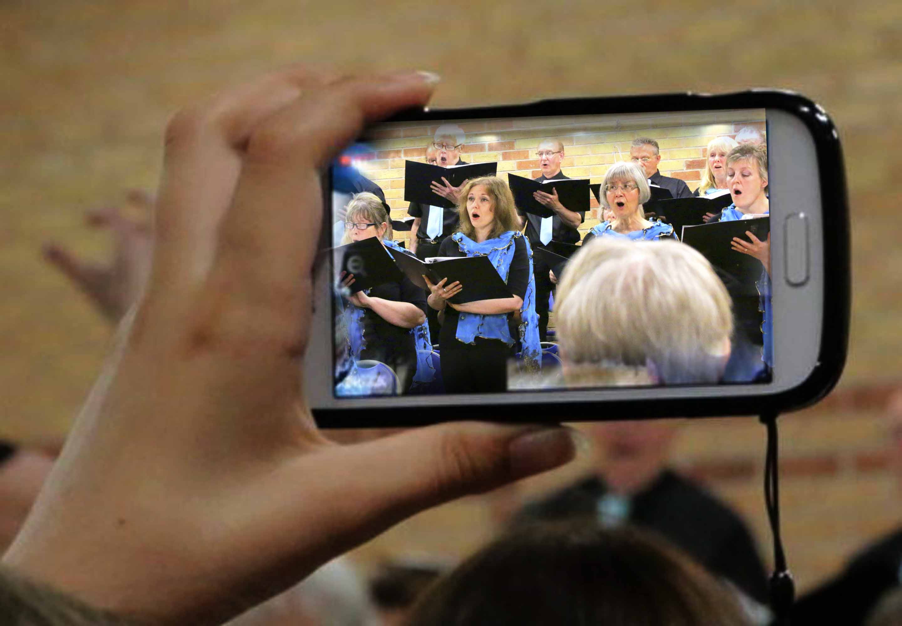 holderness grange choir video mobile phone snip