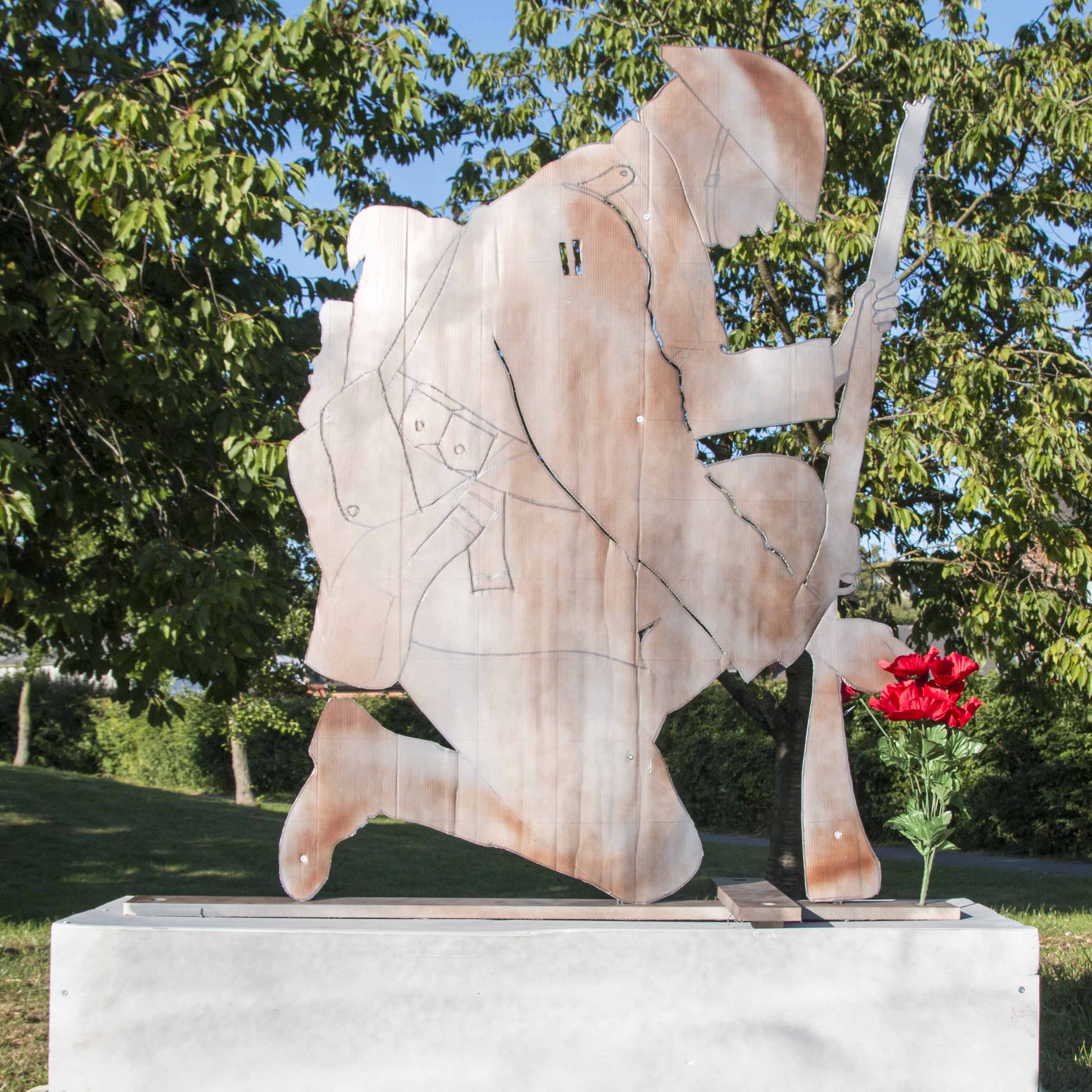 soldier silhouette ww1 memorial snip