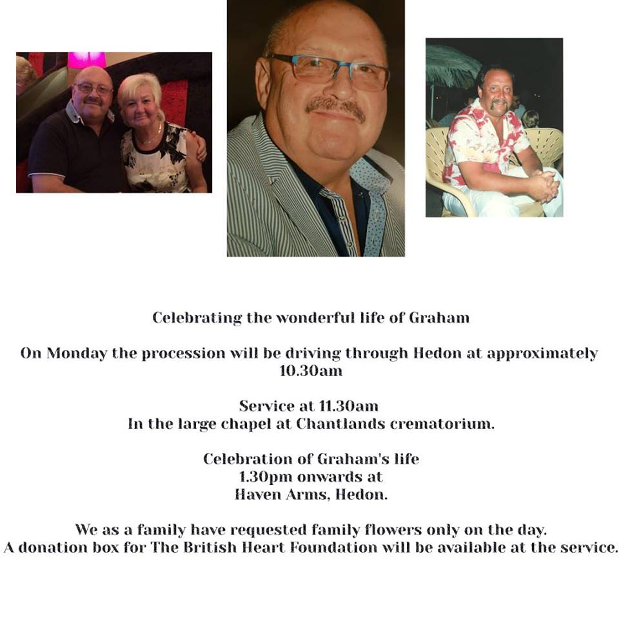 graham notice of funeral