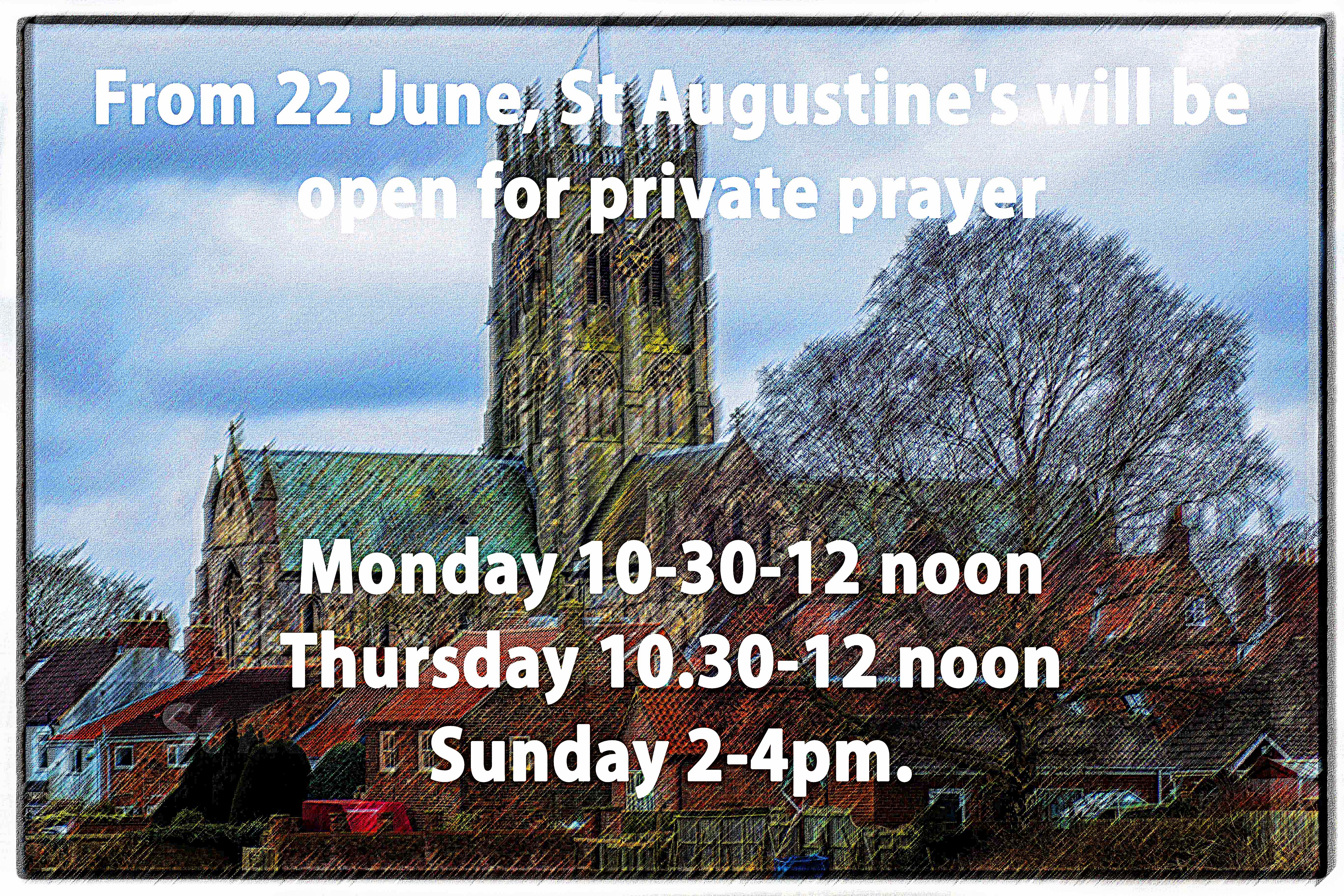 st augustines church open private prayer