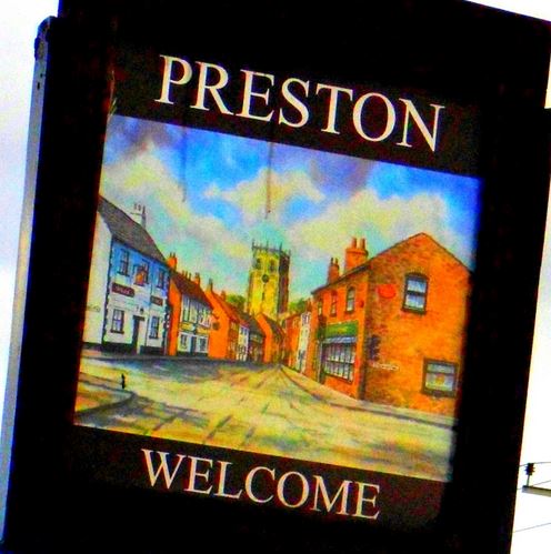 preston village sign