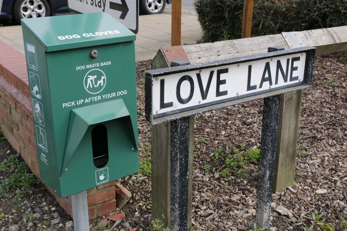 dog waste bags love lane