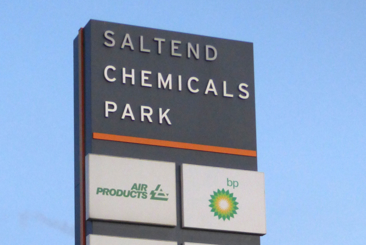 Saltend chemicals park sign top