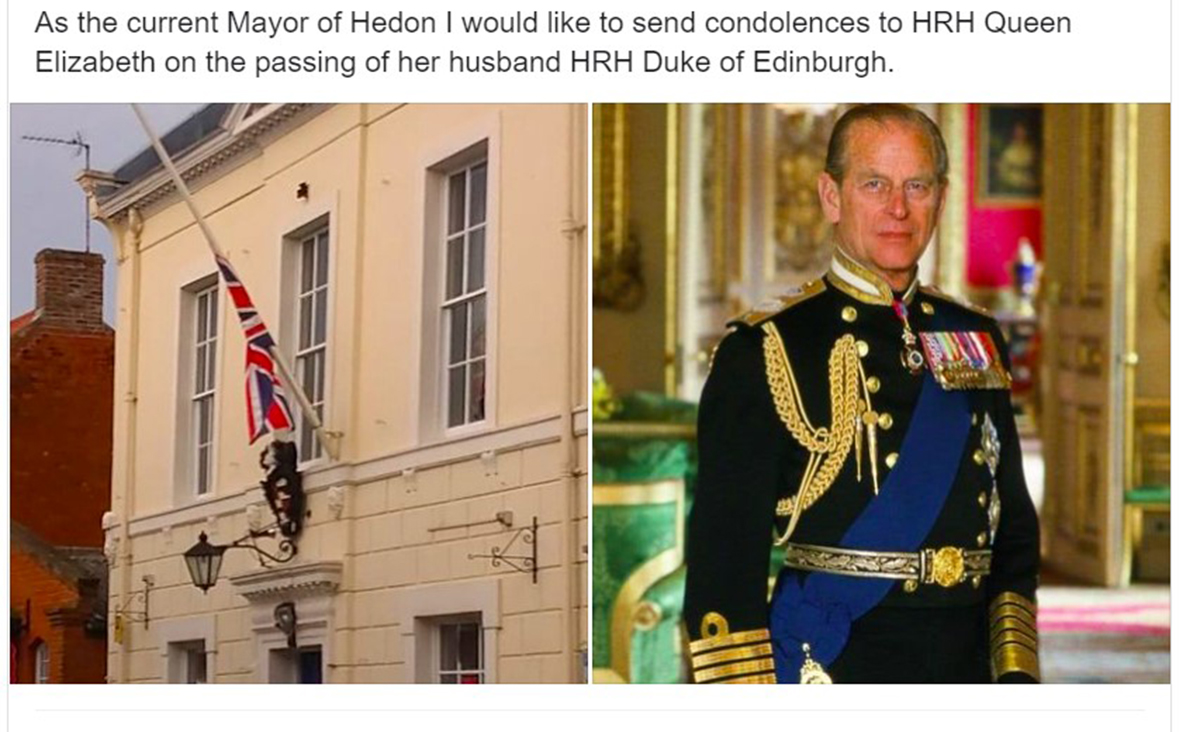 Death of Duke Hedon Mayor tribute