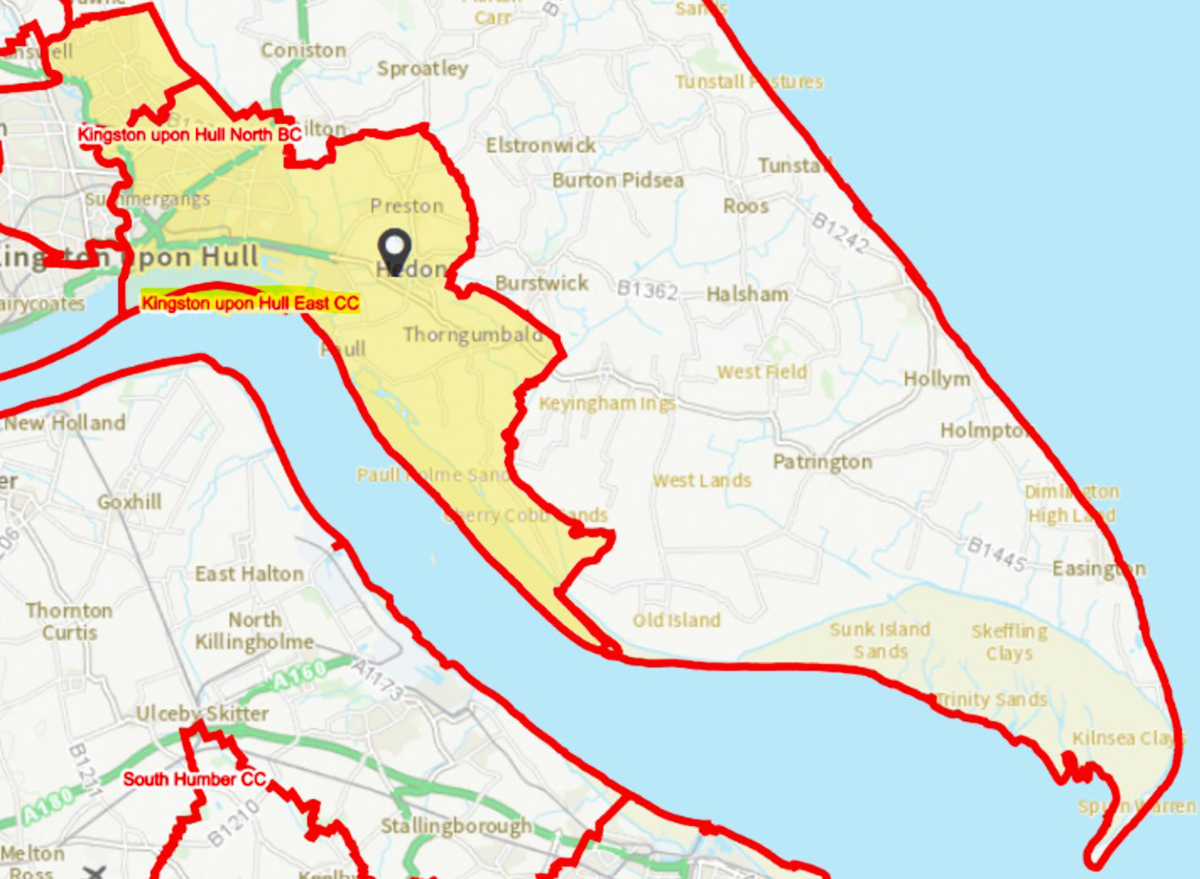 Proposed Boundary Commission East Hull constituency