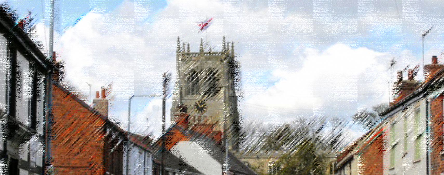 All Saints George Cross flag pastels