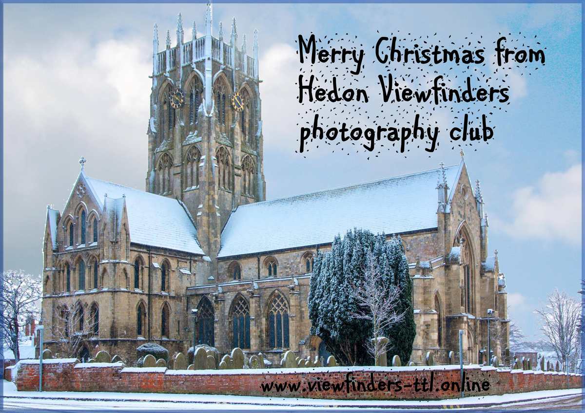 Church snow scene Kris Christmas Card web