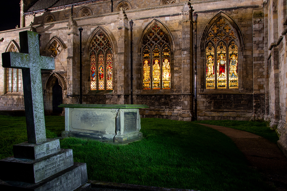Church windows tomb stone web