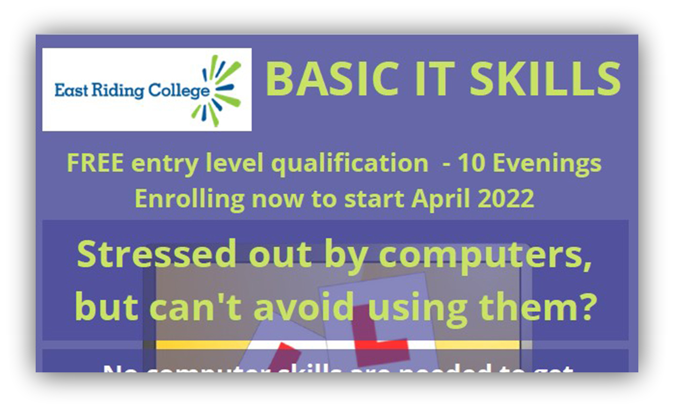 Basic IT skills courses ERYC header