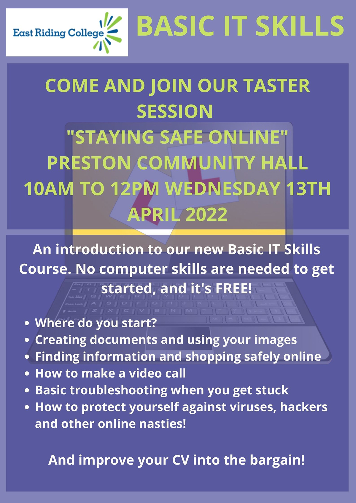 EDSQ Taster Preston 13th April 2022