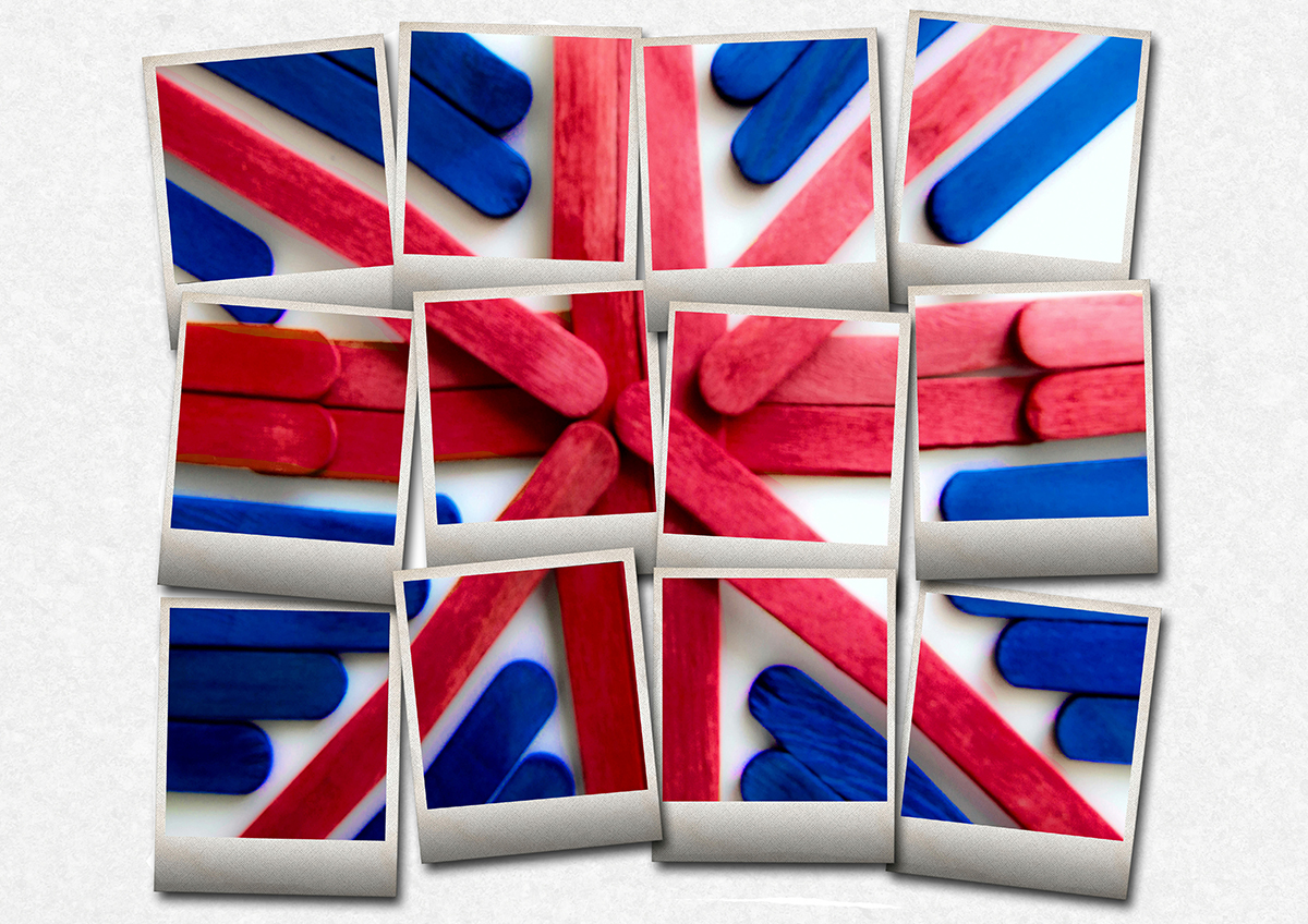 Union Jack POLAROID FRAMES jigsaw