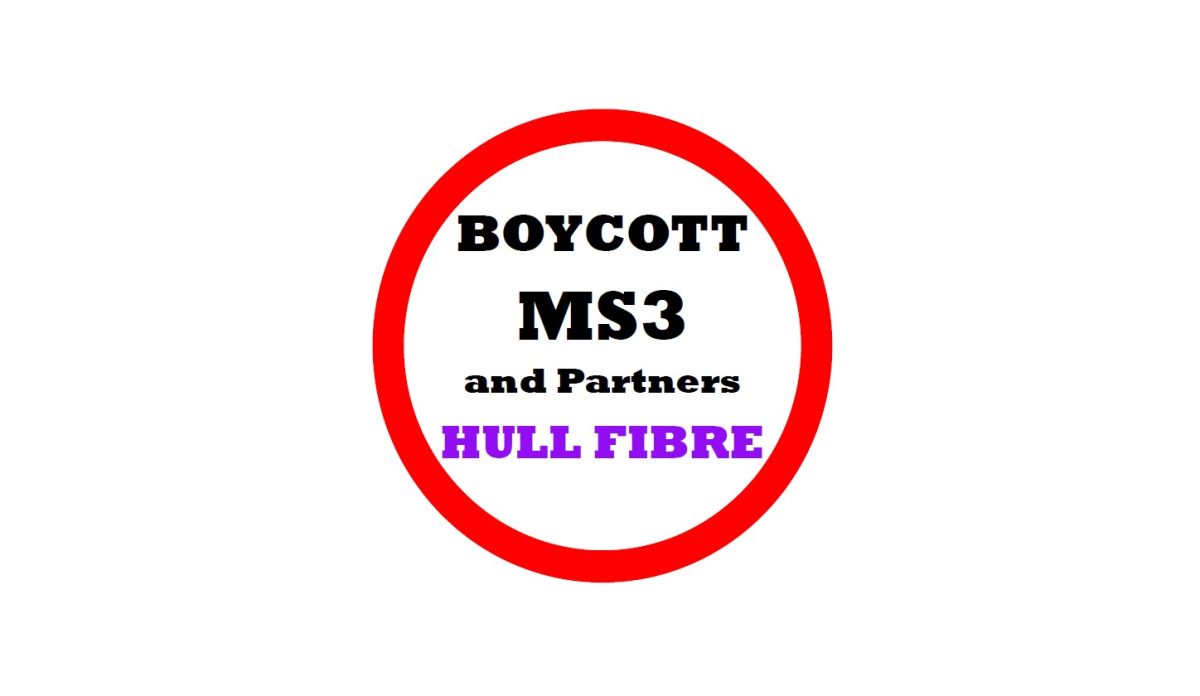 Boycott HULL FIBRE e1702540083984