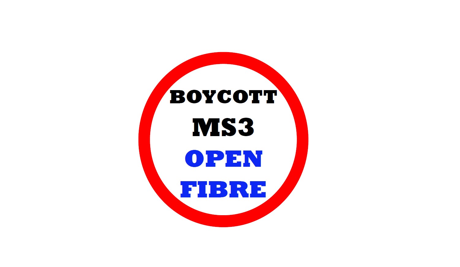 Boycott OPEN FIBRE