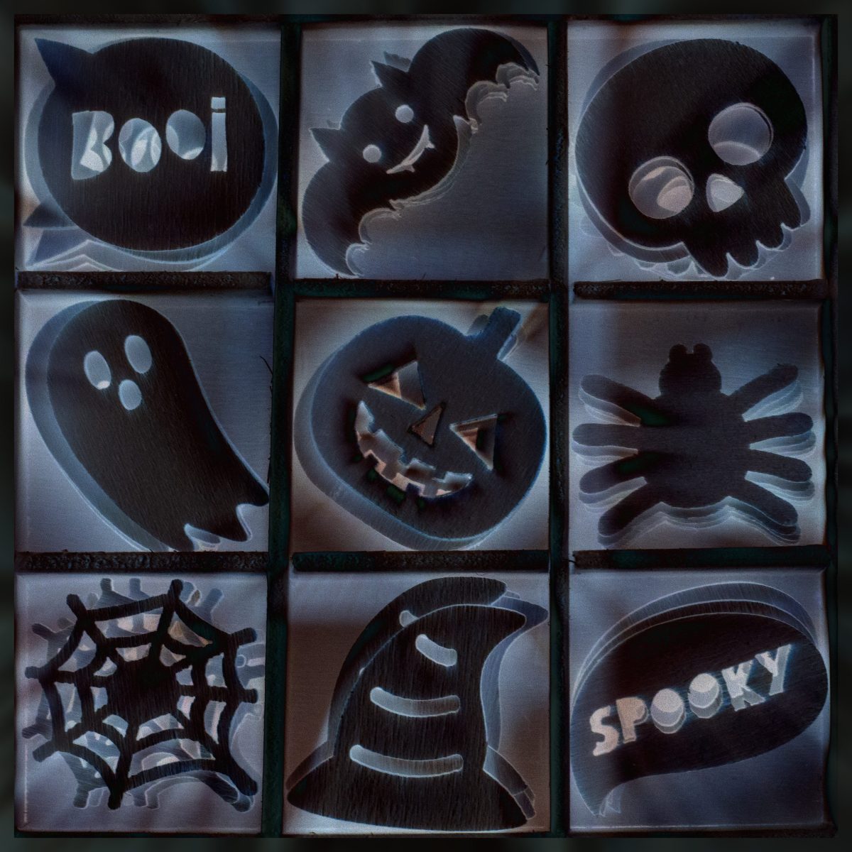 Spooky Halloween Wooden things difference