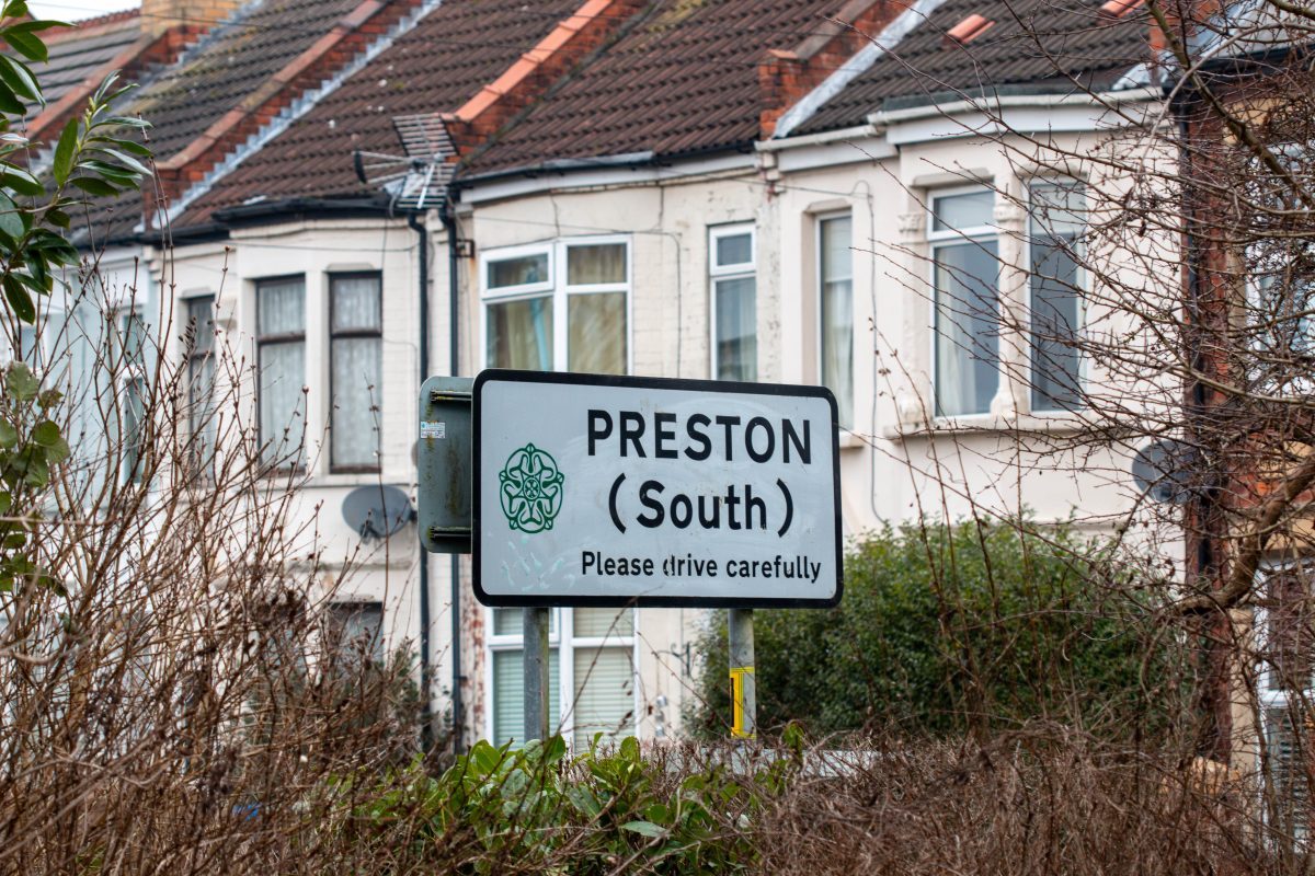 Preston South village sign