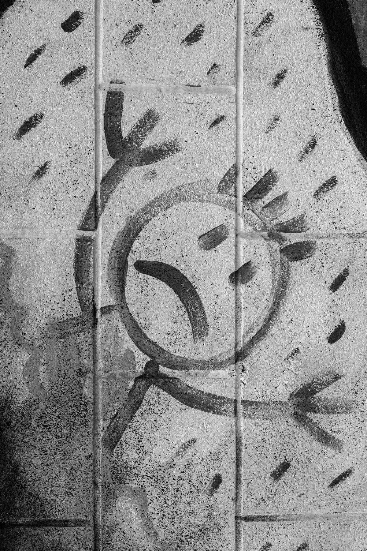 Sad Emoji graffiti art