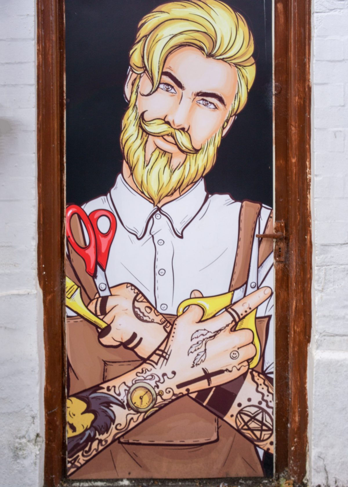 Turkish Barber Hedon cartoon artwork