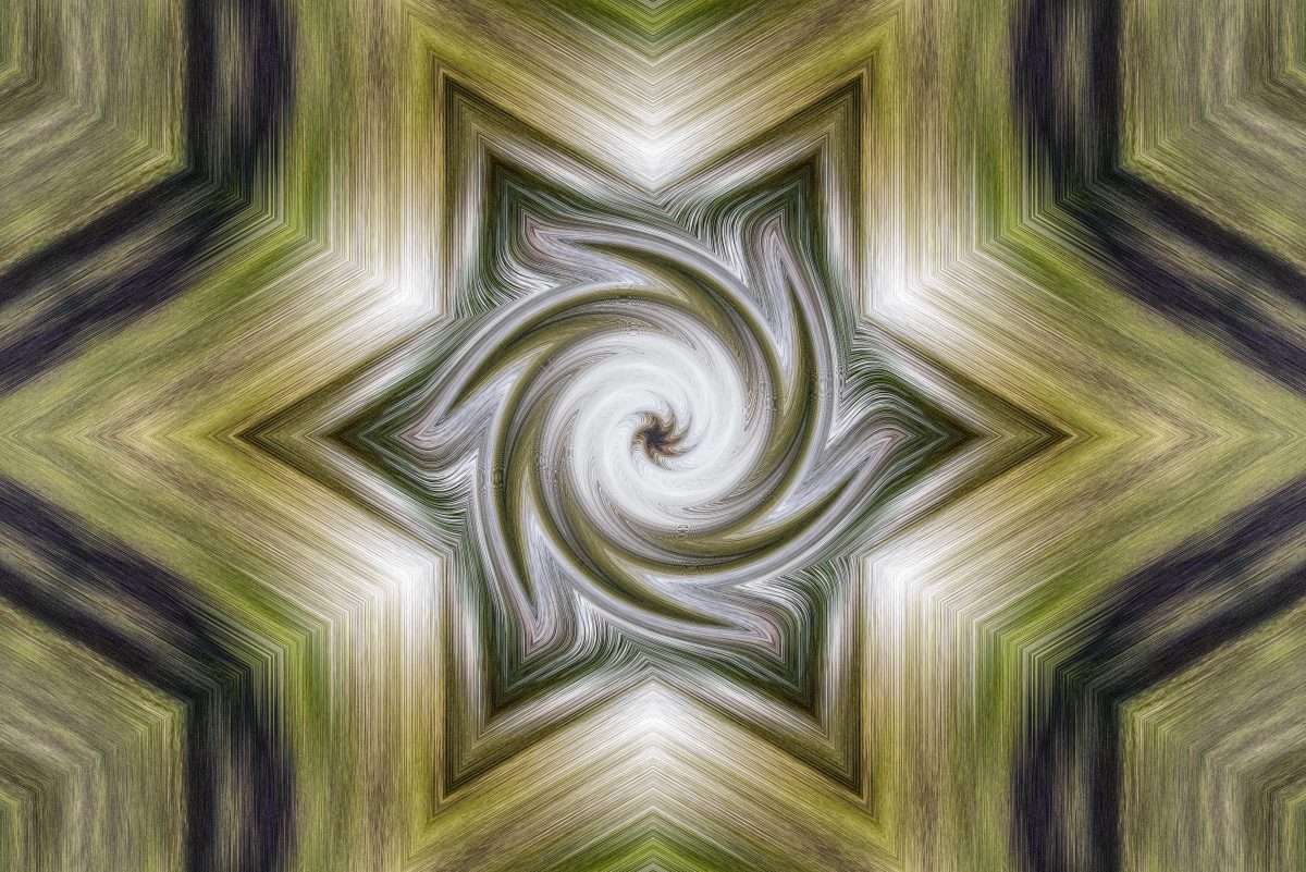 A Mirrored image, an effect in Affinity also includes a Glych effect and a Twirl.